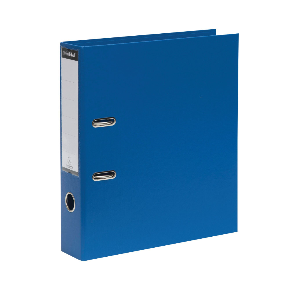 GUILDHALL LACH FILE A4 80MM BLU PK10