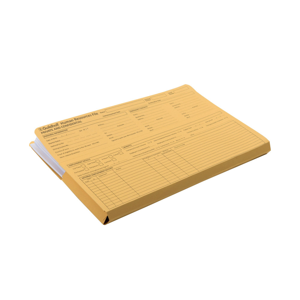 GUILDHALL PRE PRINT HR FILE YLW PK50