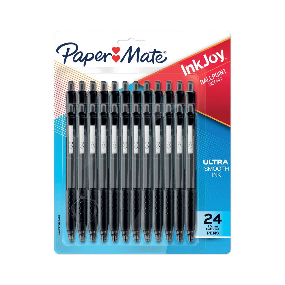 PAPERMATE INKJOY BALLPOINT BLK PK24