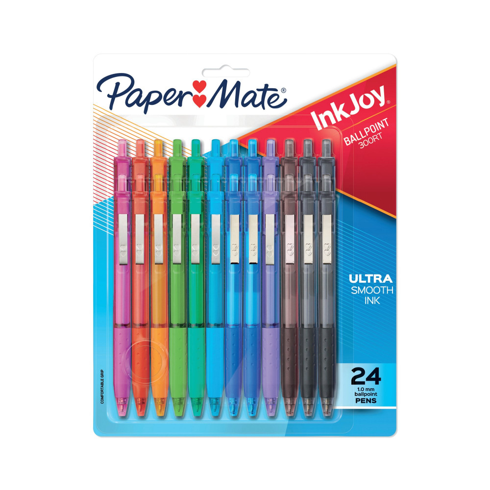 PAPERMATE INKJOY BALLPOINT AST PK24