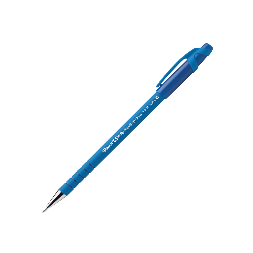 PAPERMATE FLEXGRIP ULT MED BLUE PK12
