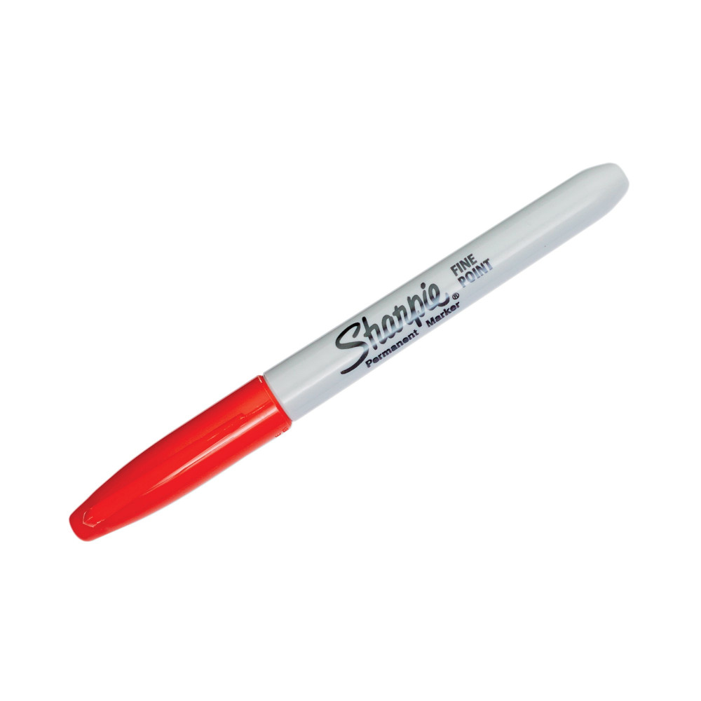 SHARPIE PERMNT MARKER FINE RED PK12