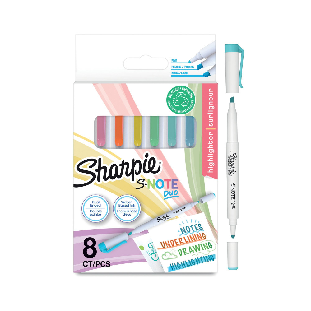 SHARPIE HIGHLIGHTERS/MARKERS PK8