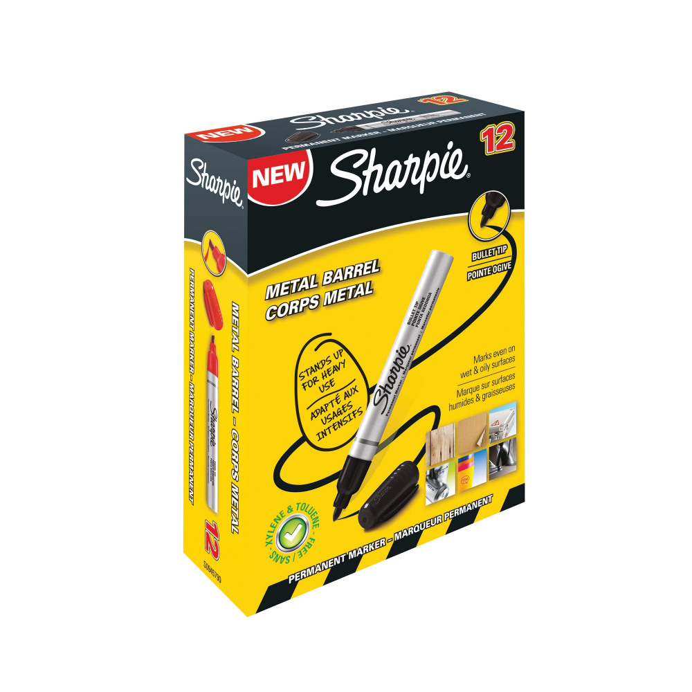 SHARPIE PRO PERM BLLT MARKER BLK P12