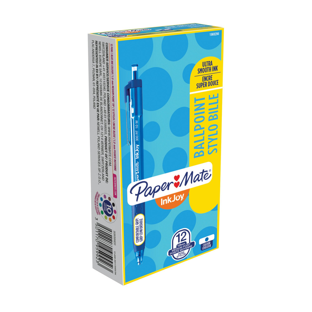 PAPERMATE INKJOY 300 BLU RTRACT PK12