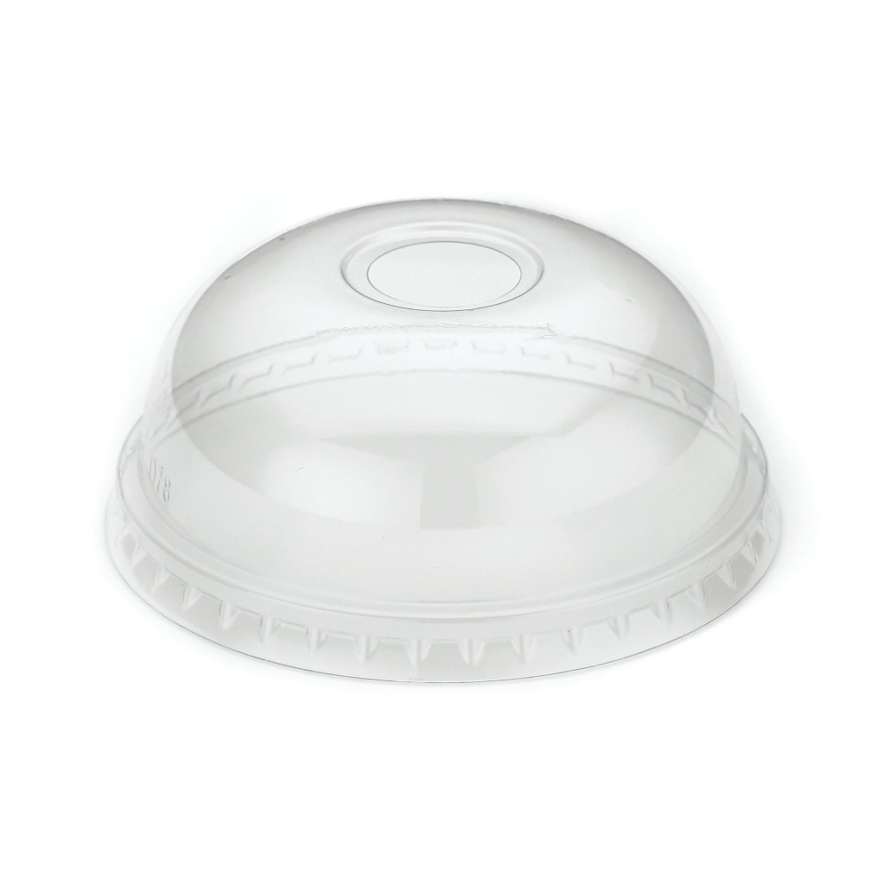 DOMED LID WITH HOLE RPET 9OZ PK2000