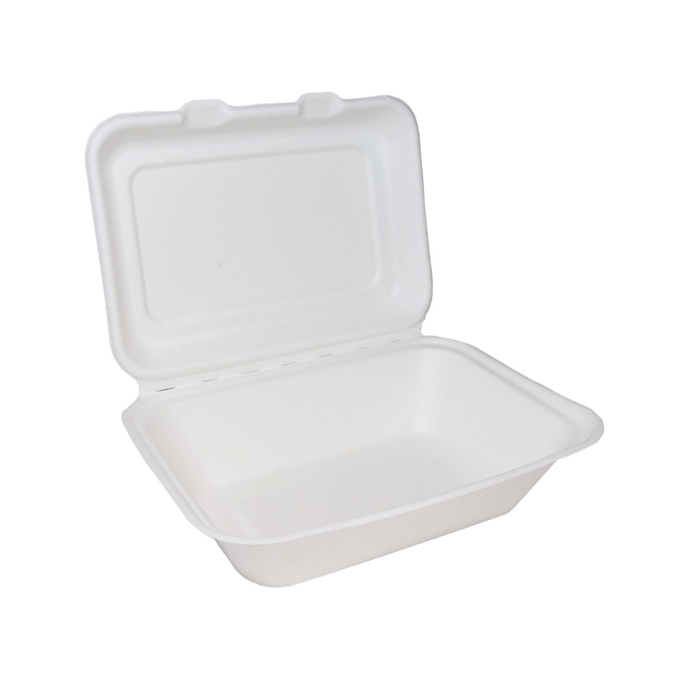 BAGASSE CLAMSHELL REG 7X5IN PK500