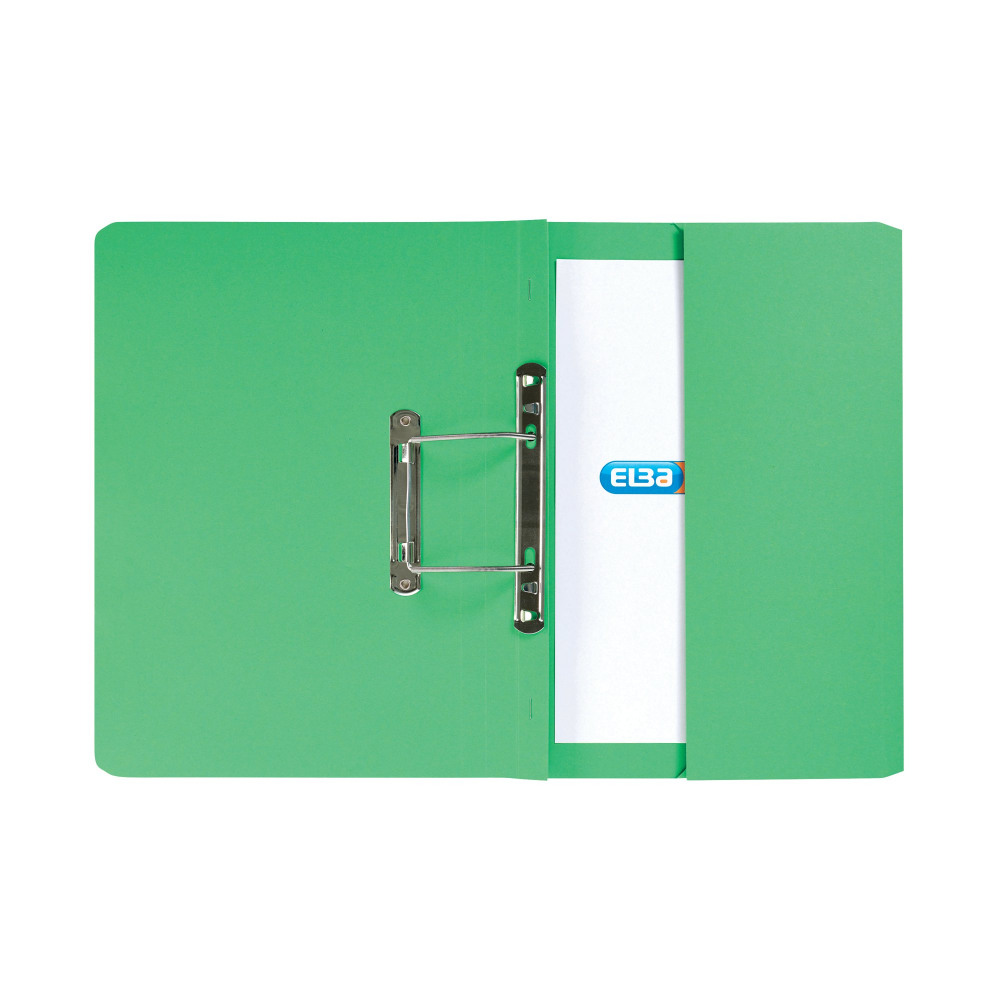 ELBA SPRING PKT FILE FC GREEN PK25