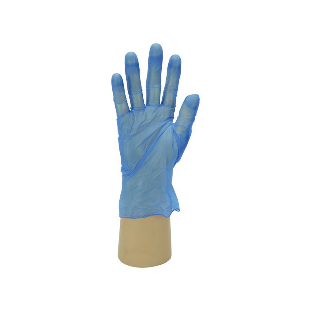 SHIELD VINYL GLOVE BLUE GD11/S
