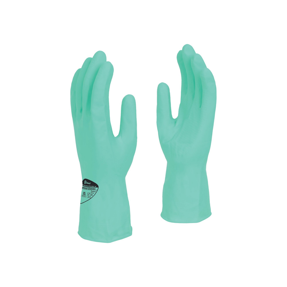 LATEX RUBBER HHD GLOVE L GREEN PK12
