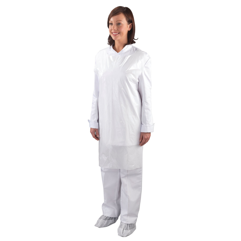 WHITE APRONS ON ROLLS 27X42 PK1000