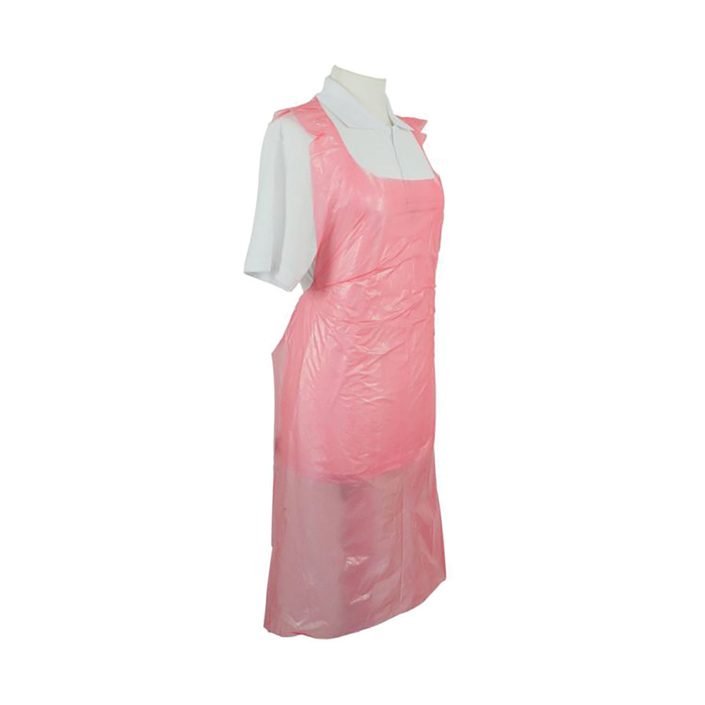 DISB APRON POLYTHENE RED PK1000