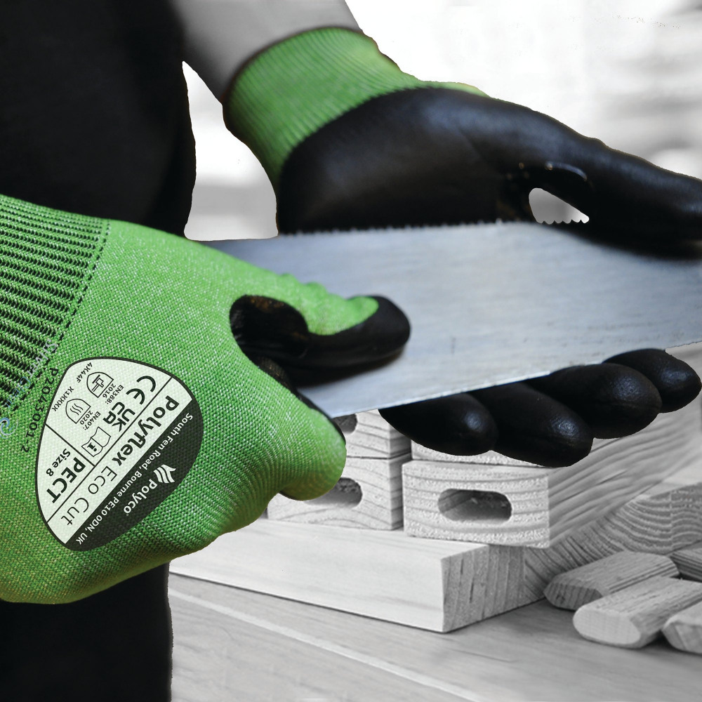 ECOCUT NITRILE GLOVE S9 GRN/BLK PK10