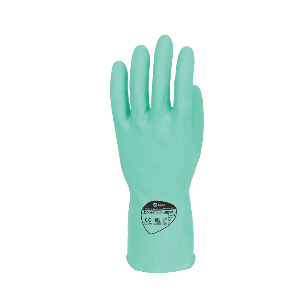 SHIELD 30CM RBR GLOVE MEDIUM GRN P12
