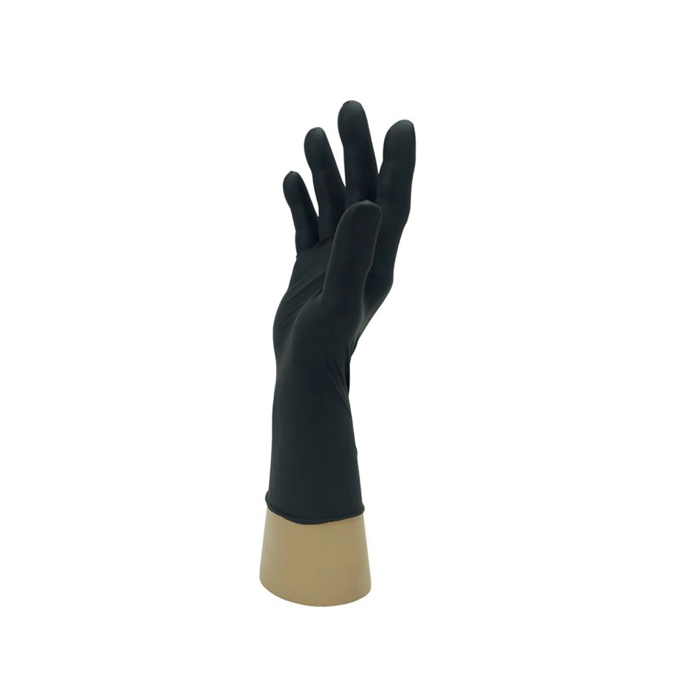 NITRILE PF DISB GLOVES BLK S PK100