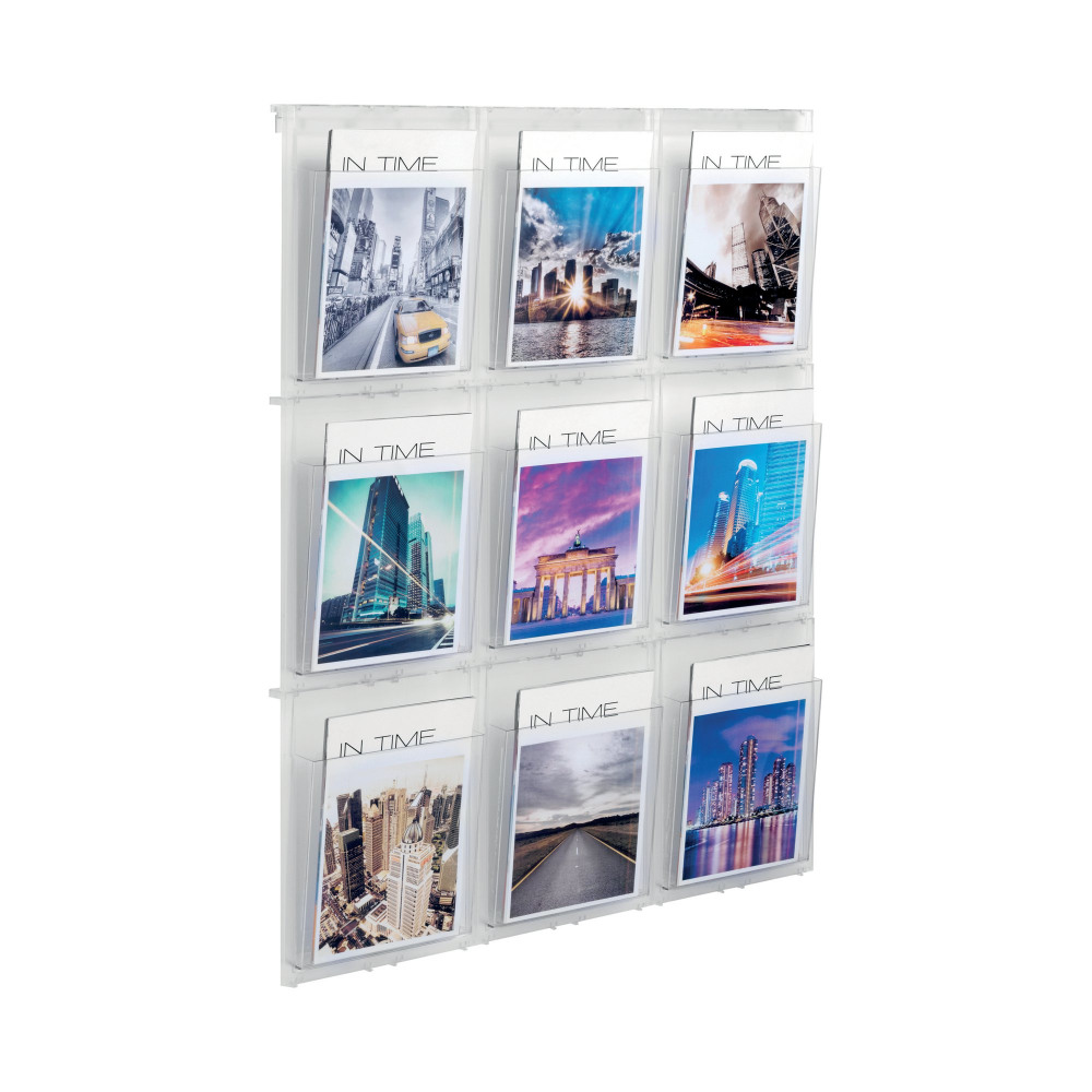 HELIT WALL DISPLAY 9XA4 POCKETS CLR