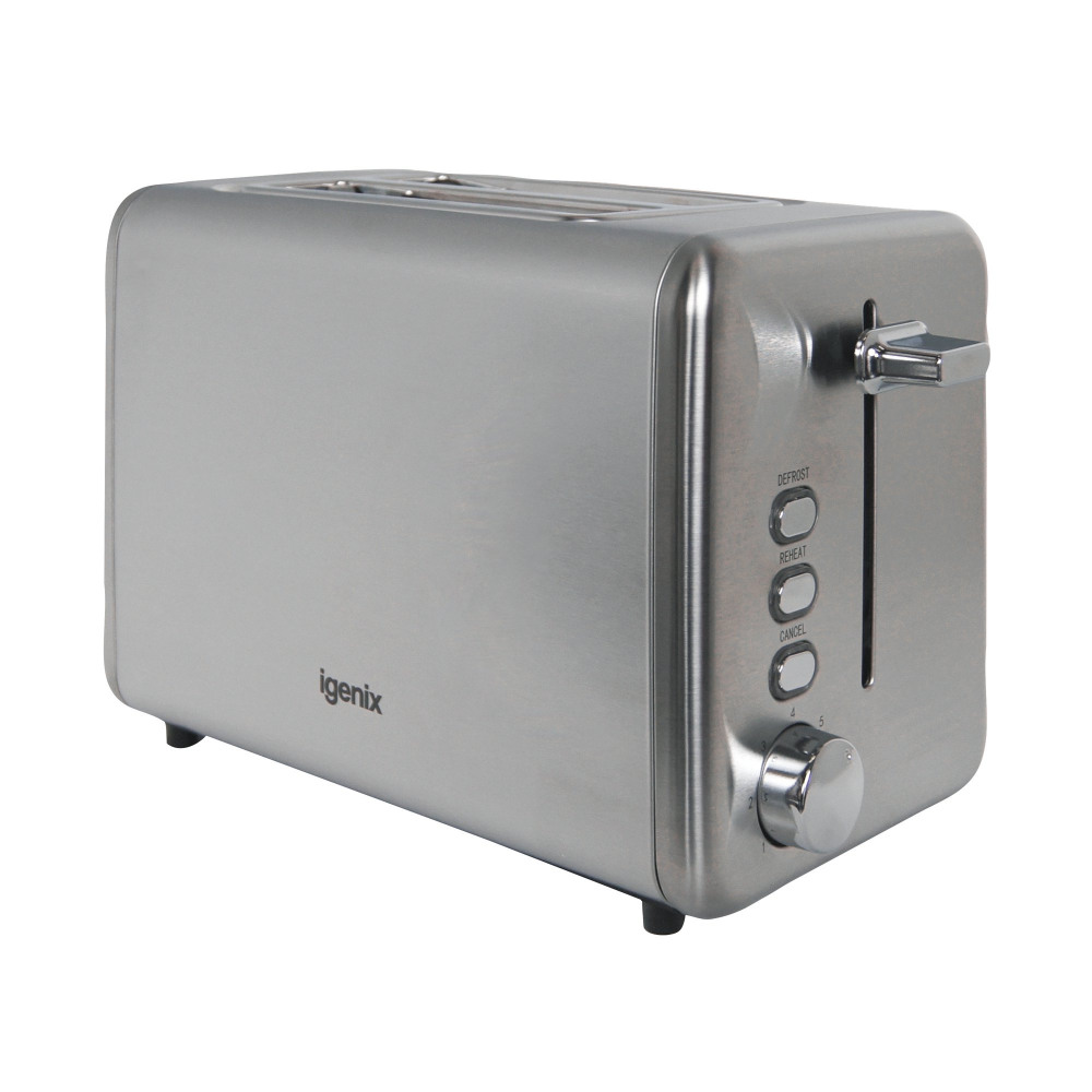 IGENIX 2 SLICE STEEL TOASTER
