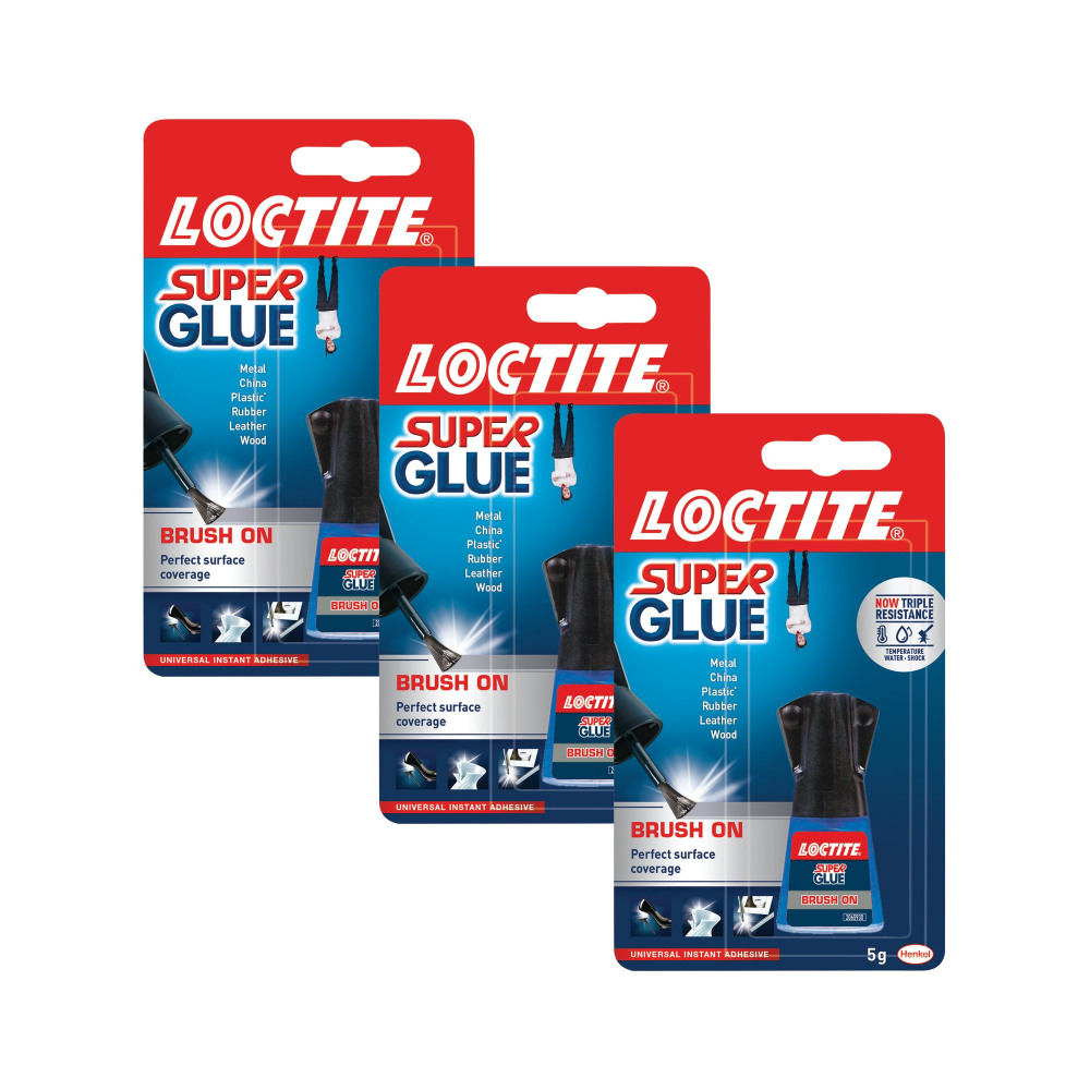LOCTITE SUPER GLUE BRUSH ON 5G 3FOR2