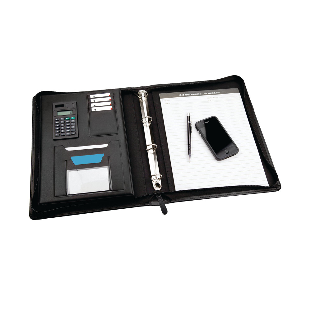 MONOLITH MEETING FOLDER ZIP A4 BLK