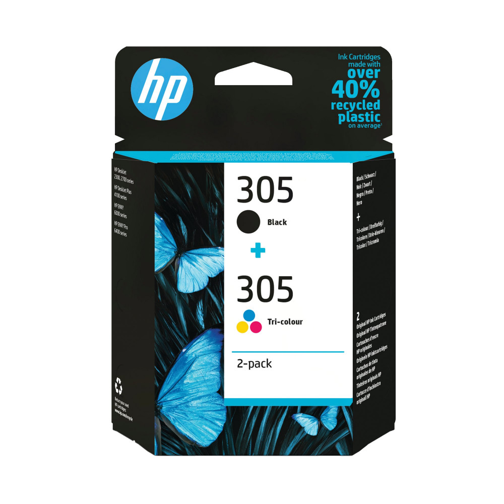 HP 6ZD17AE 305 TWIN PACK CMYK INK