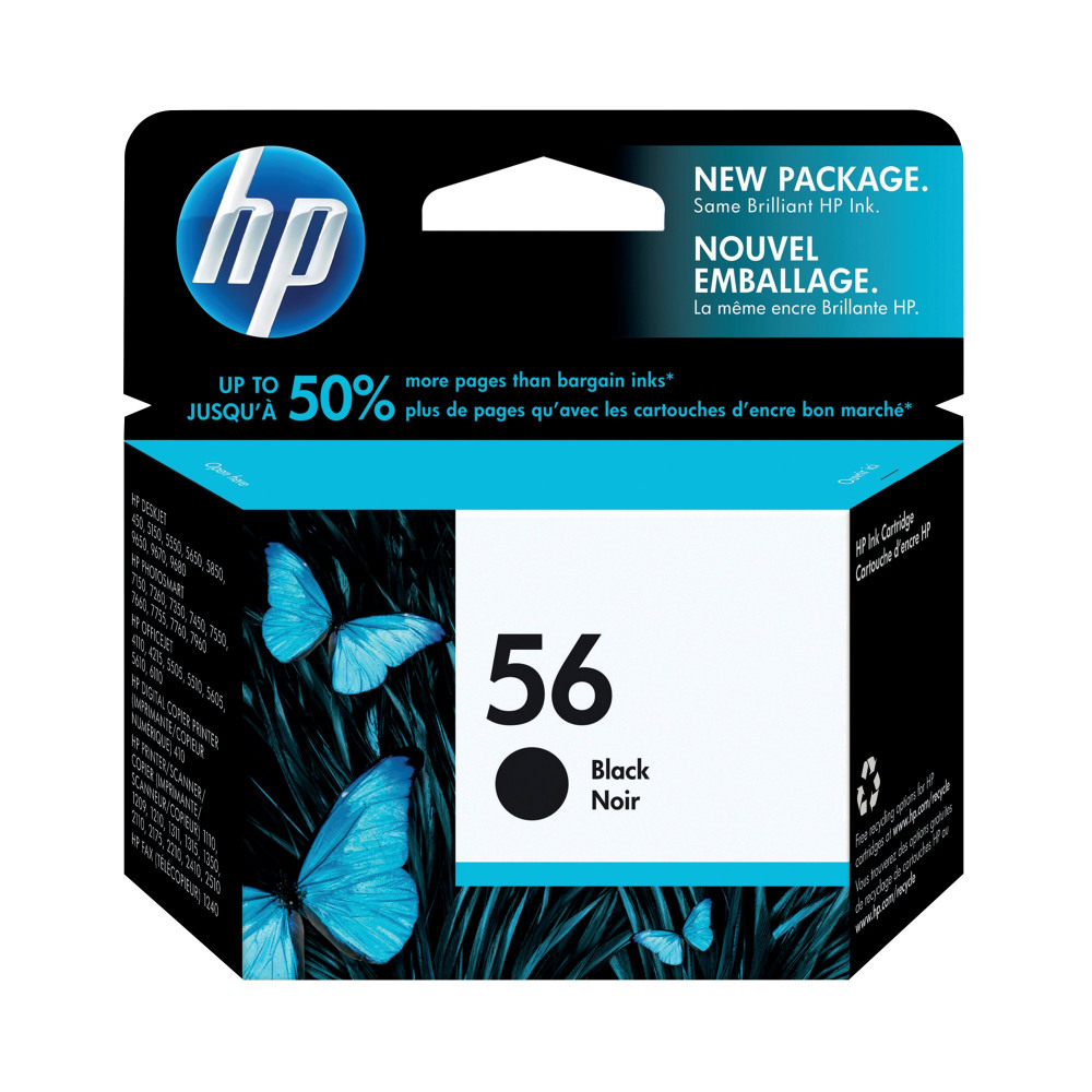 HP 56 INK CART BLACK 19ML C6656AE