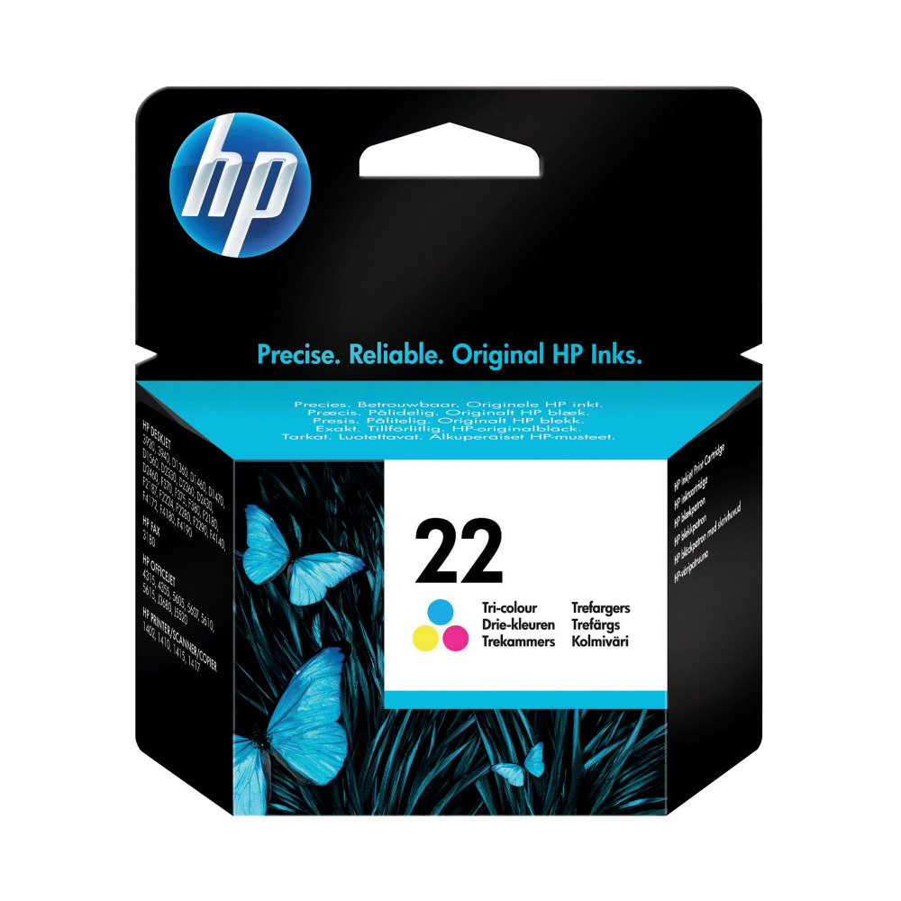 HP 22 INK CARTRIDGE TRI-COLOR CMY