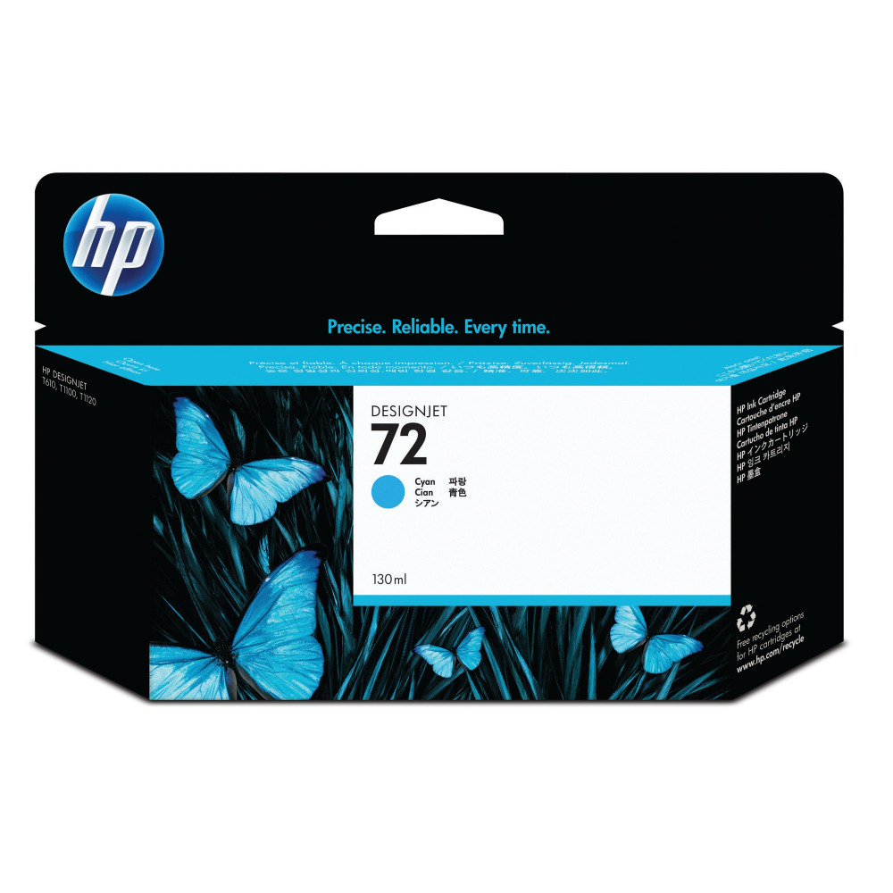 HP C9371A NO72 CYAN INK CART 130ML