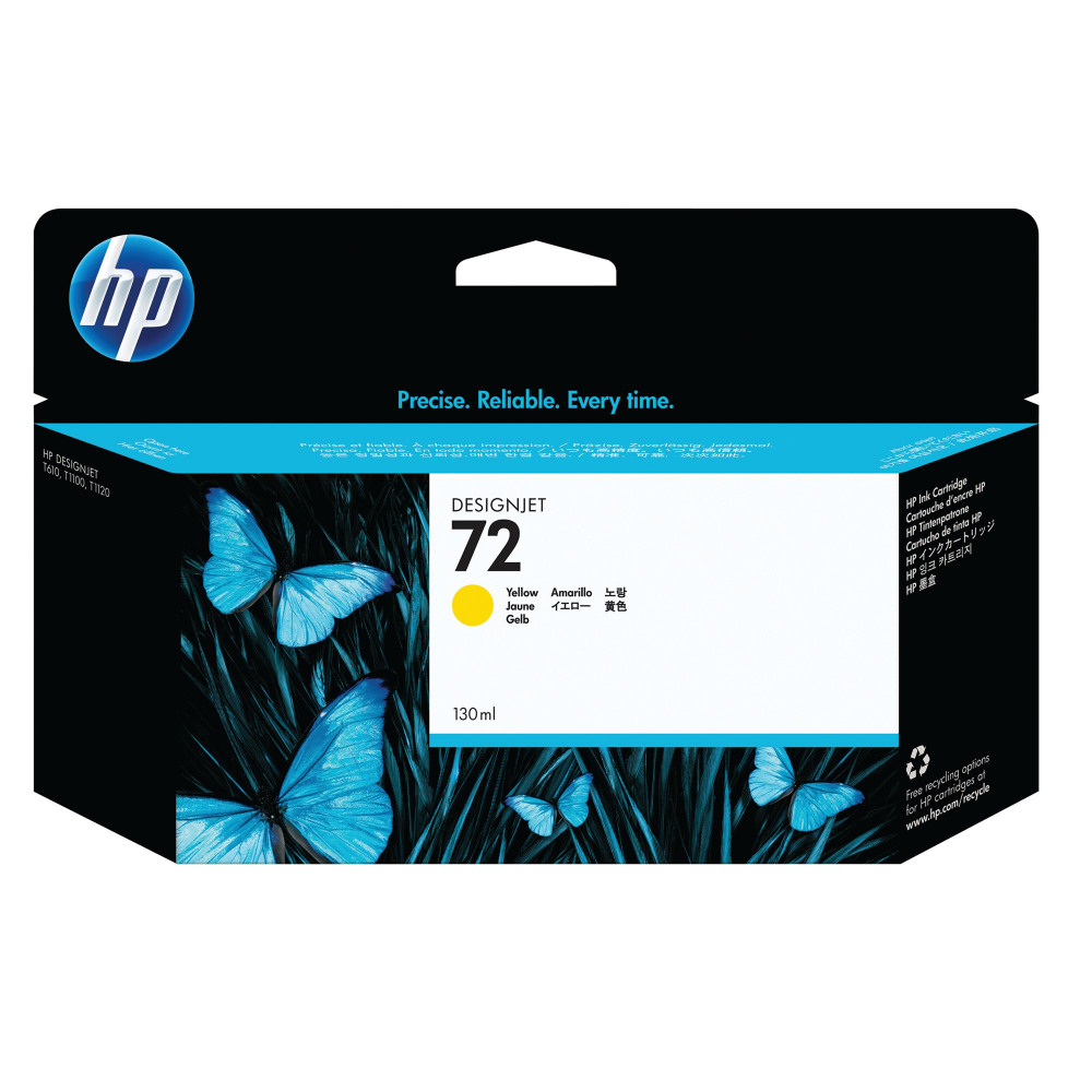 HP C9373A NO72 YELLOW 130ML INK CART