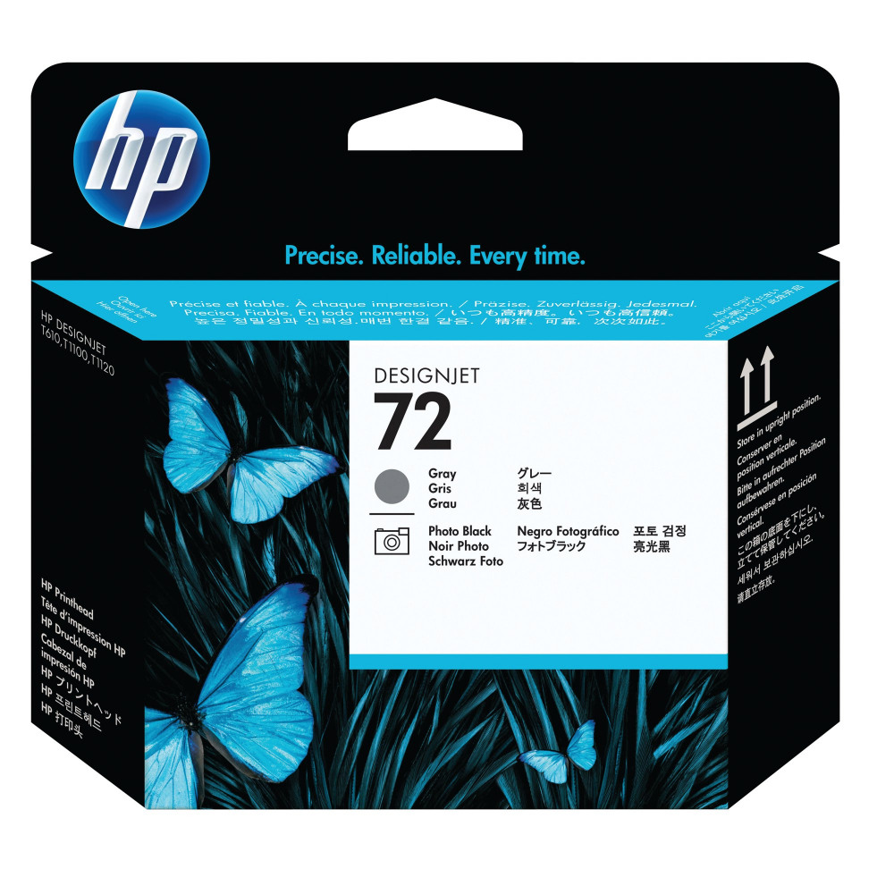 HP C9380A NO 72 GREY AND PH BLK PHEAD