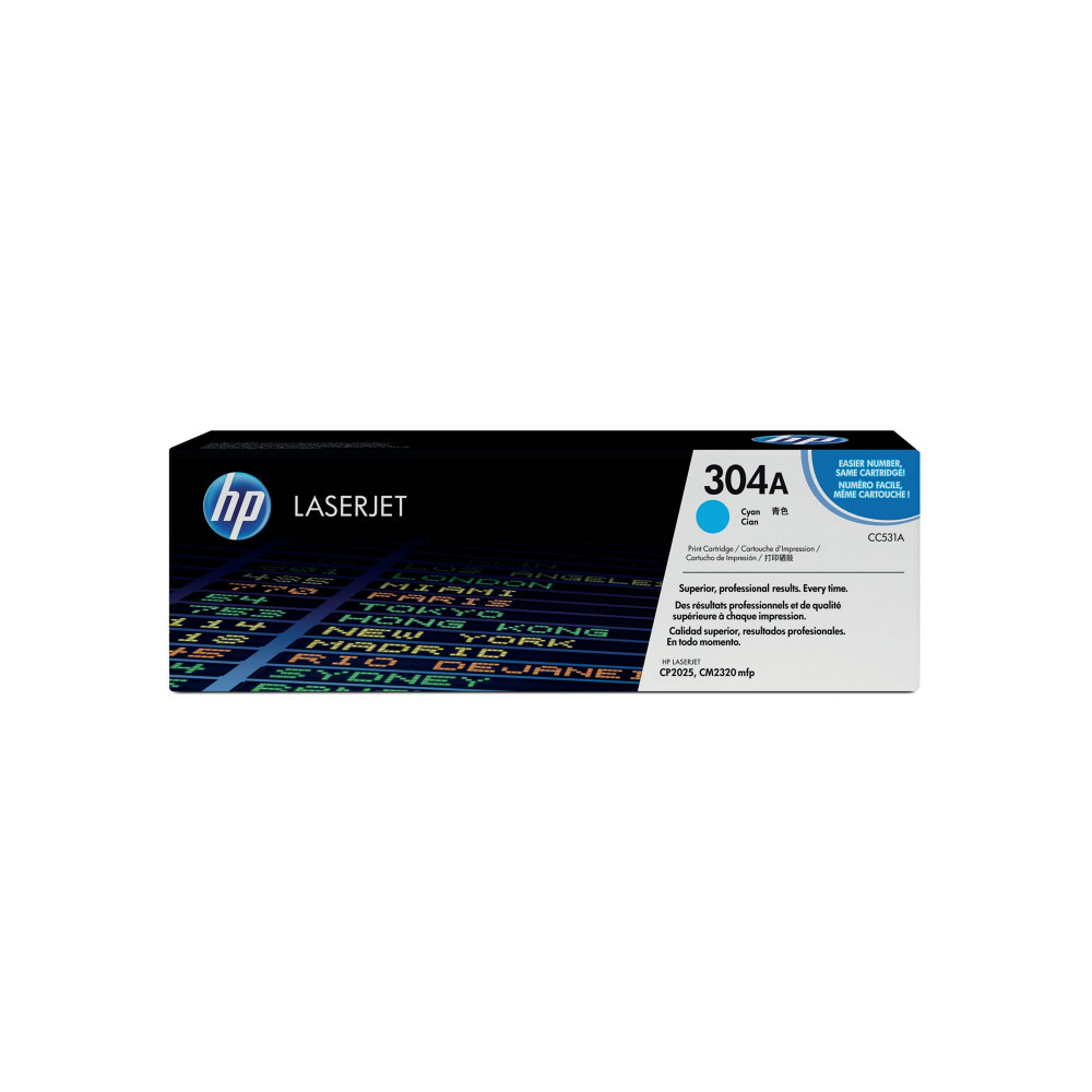 HP CC531A LASERJET CP2025 CYAN NO 304A