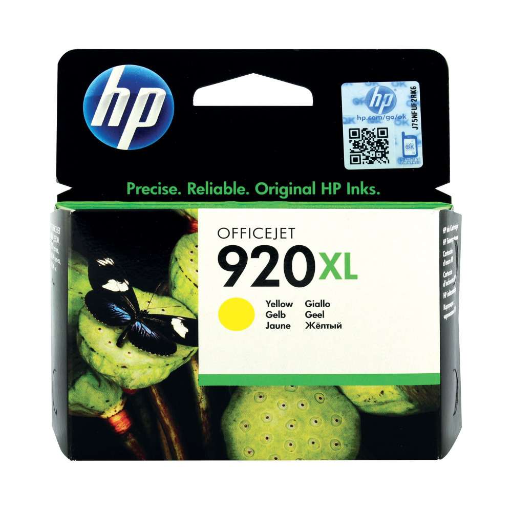 HP CD974AE 920XL YELLOW INK CARTRIDGE