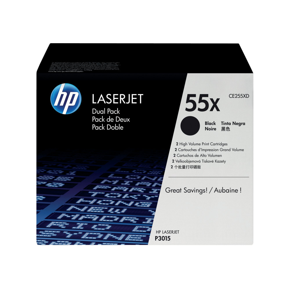 HP CE255XD P3015 12.5K BLACK TWIN PACK