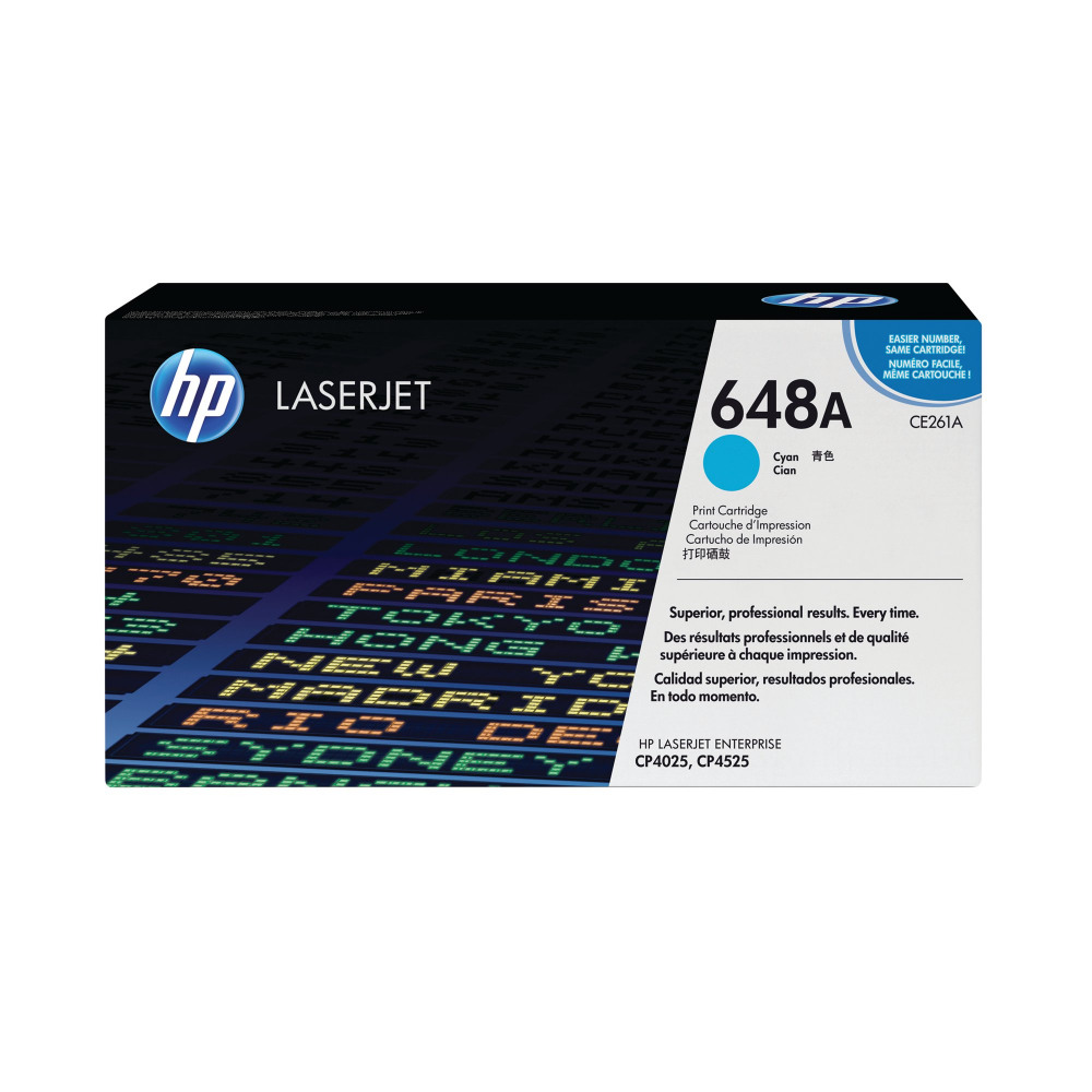 HP CE261A 648A CYAN TONER CART CP4525