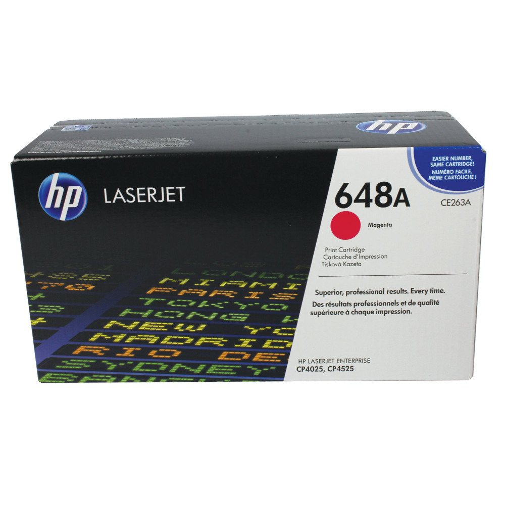 HP CE263A 648A MAGENTA TONER CART CP4525