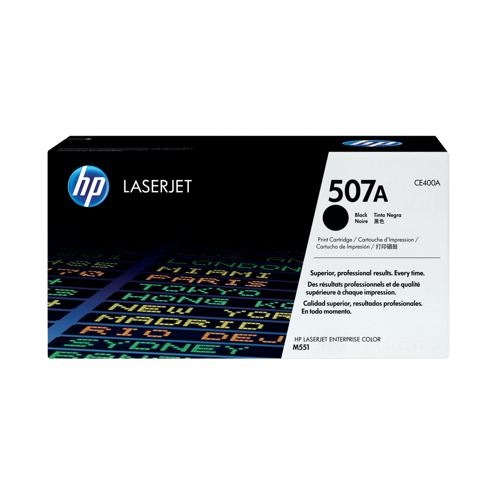 HP CE400A BLACK TONER 507A