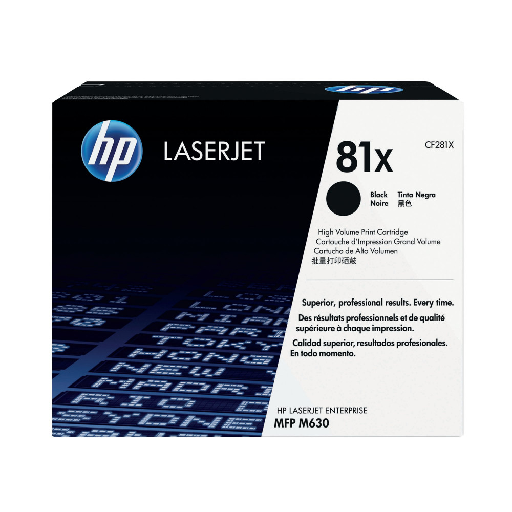 HP CF281X 81X HI YIELD BLK TONER CART