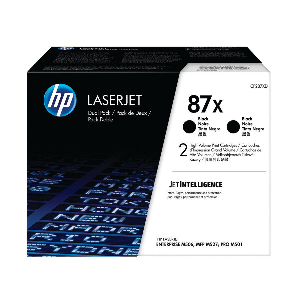 HP CF287XD 87X DUAL PACK BLACK MFP M527