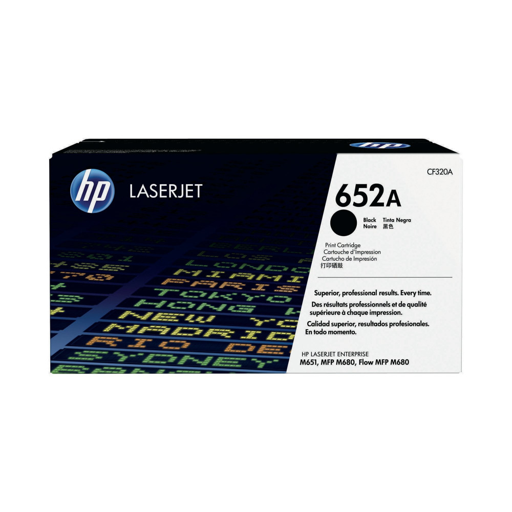 HP CF320A BLACK TONER CART 652A
