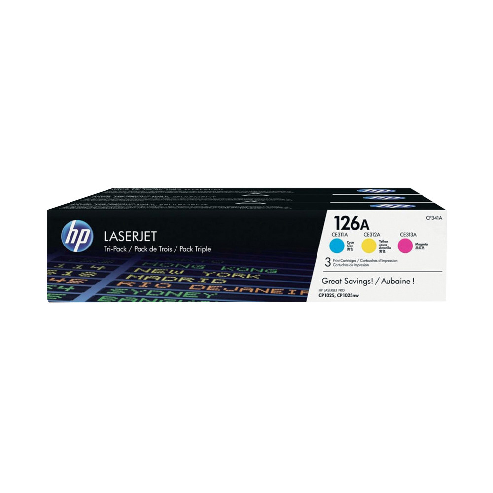 HP CF341A 126A TRI PACK CMY