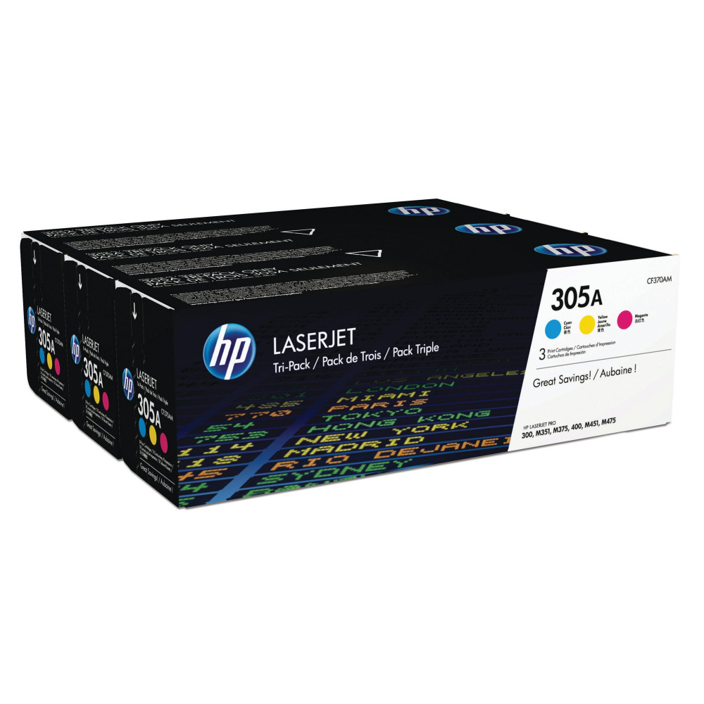 HP CF370A MHP 305A CMY TRIPLE PACK