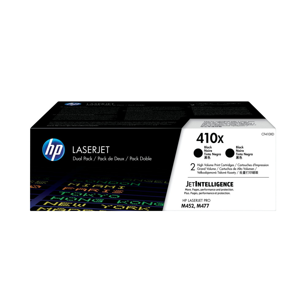 HP CF410XD 410X DUAL PK BLACK M377 M452