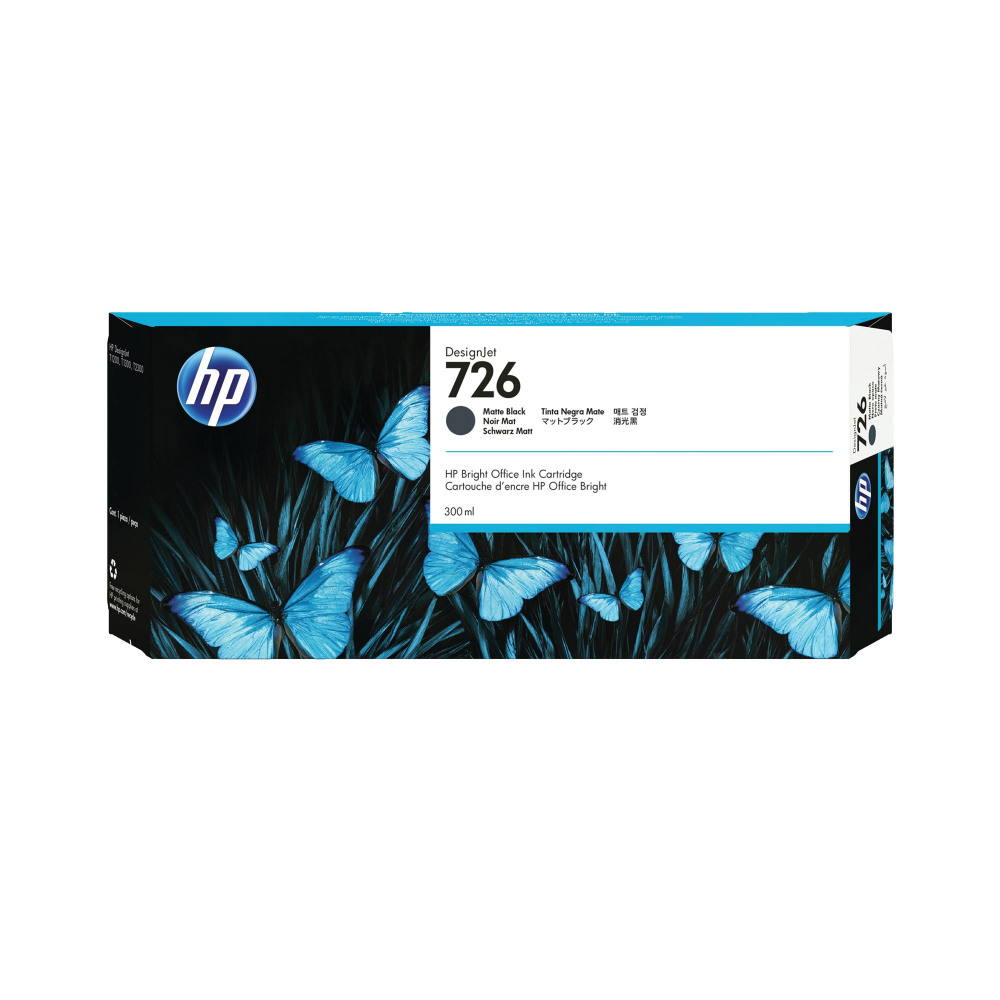HP CH575A NO 726 MATTE BLACK INK 300 ML