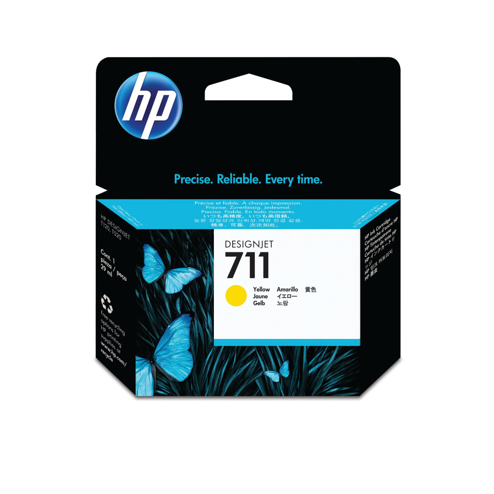 HP CZ132A NO 711 YELLOW INK CARTRIDGE