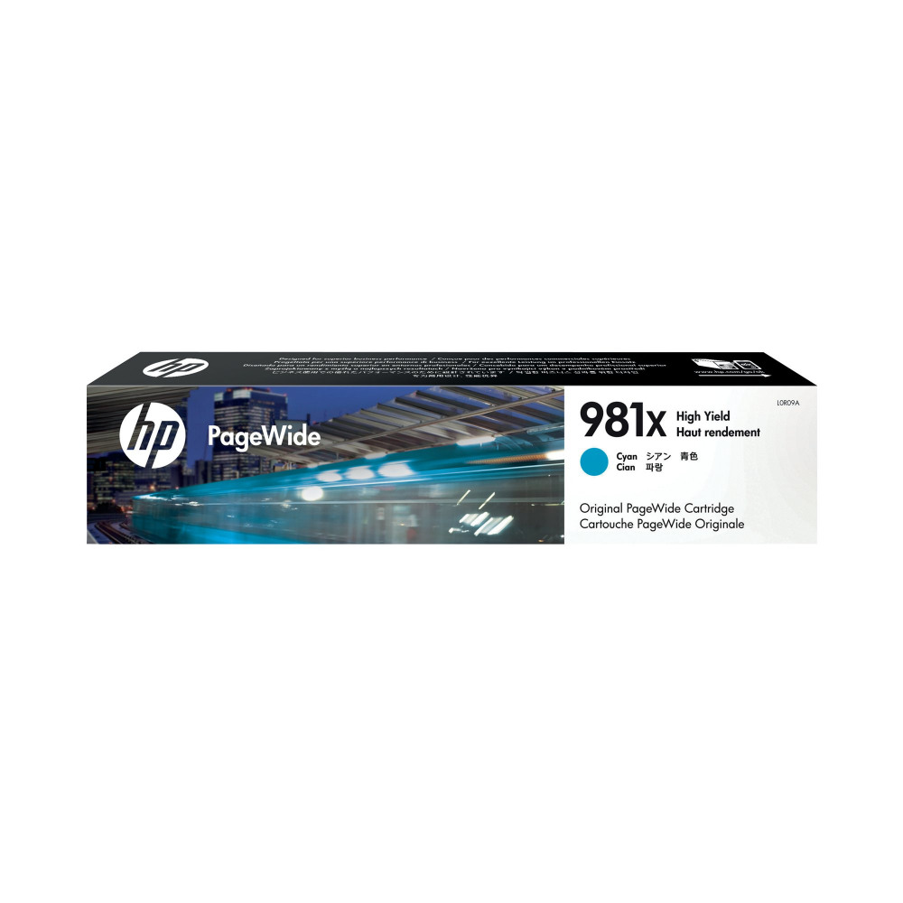 HP L0R09A 981X CYAN INK CART HI YIELD