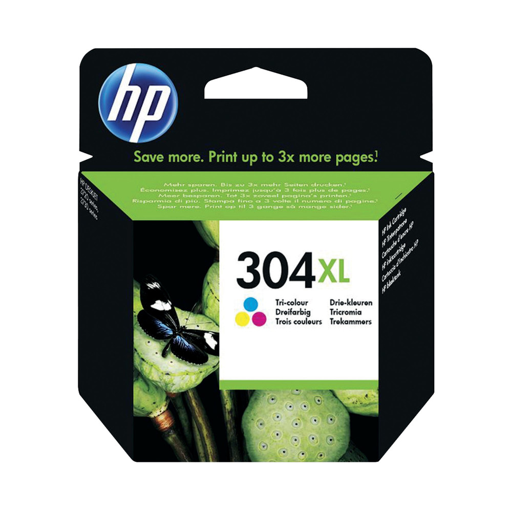 HP N9K07AE 304XL TRI COLOR INK CARTRIDGE