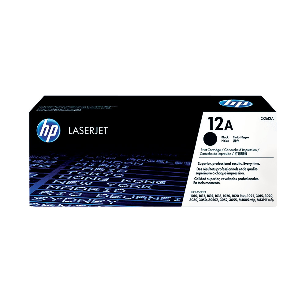HP Q2612A BLACK LAS TONER 1015 1010 2.5K