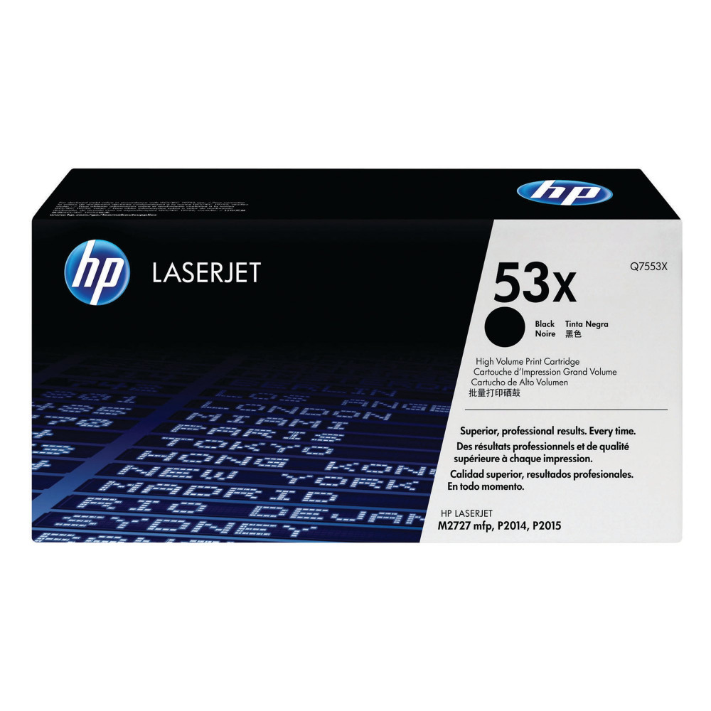 HP Q7553X BLACK TONER FOR LJP2015 7K