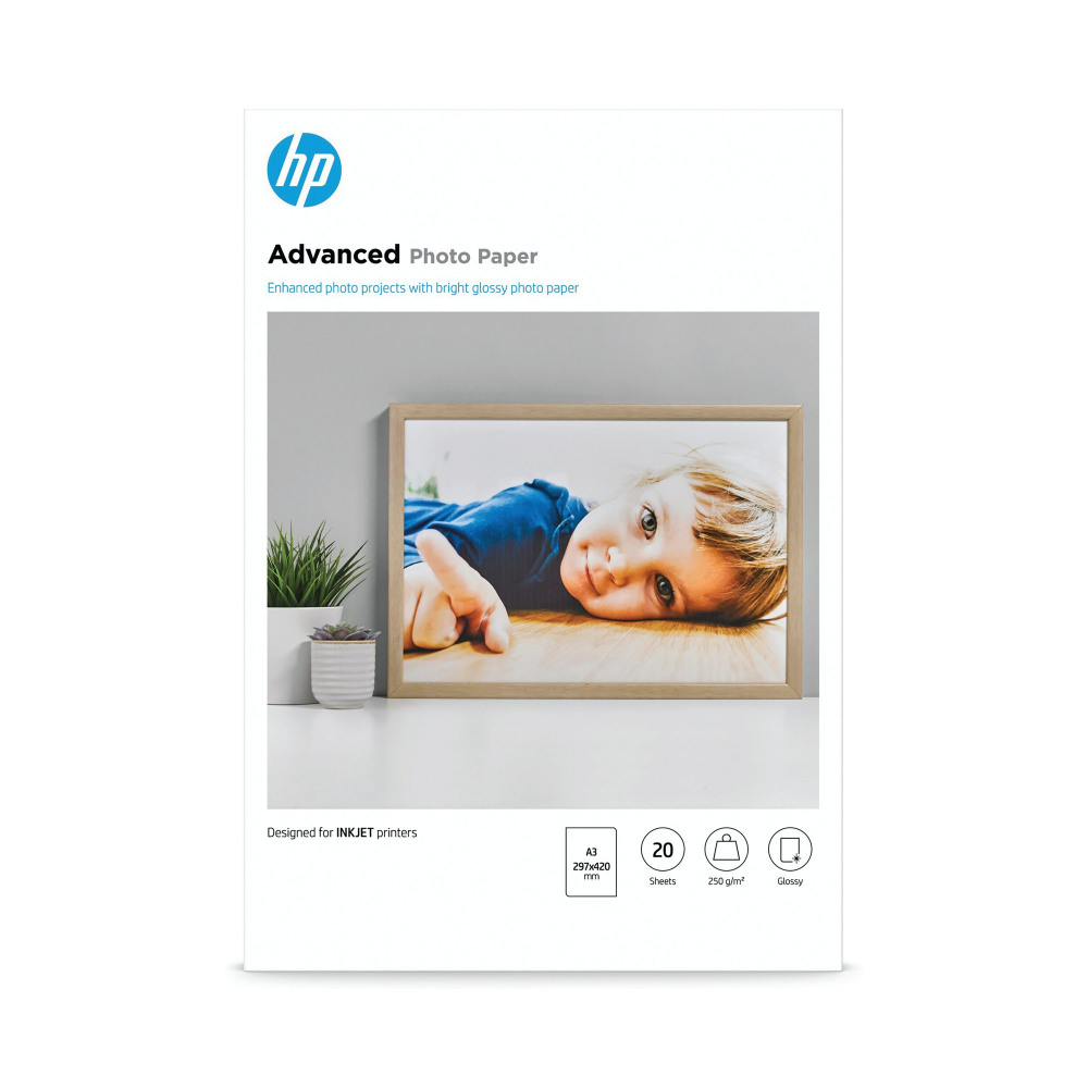 HP PHT PPR GLSSY 250GSM A3 20 SHEETS