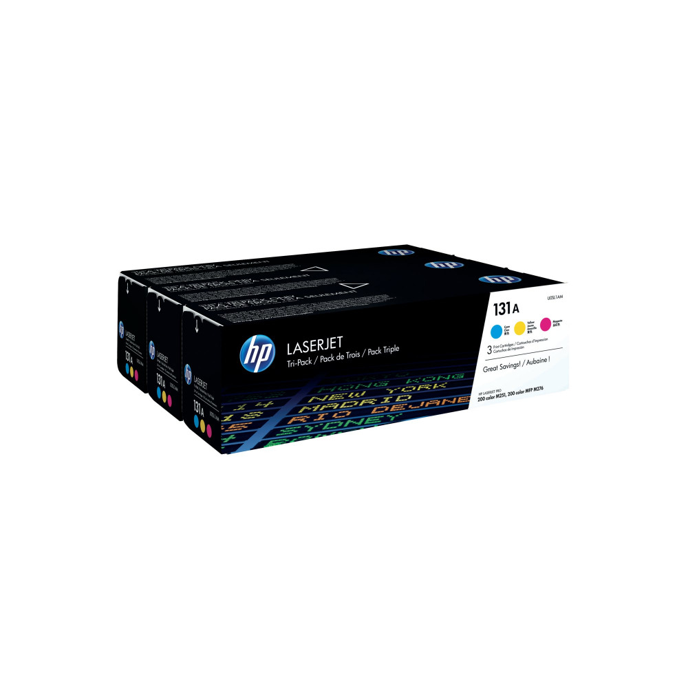 HP U0SL1AM 131A LJET TNR CART CLR PK3CMY