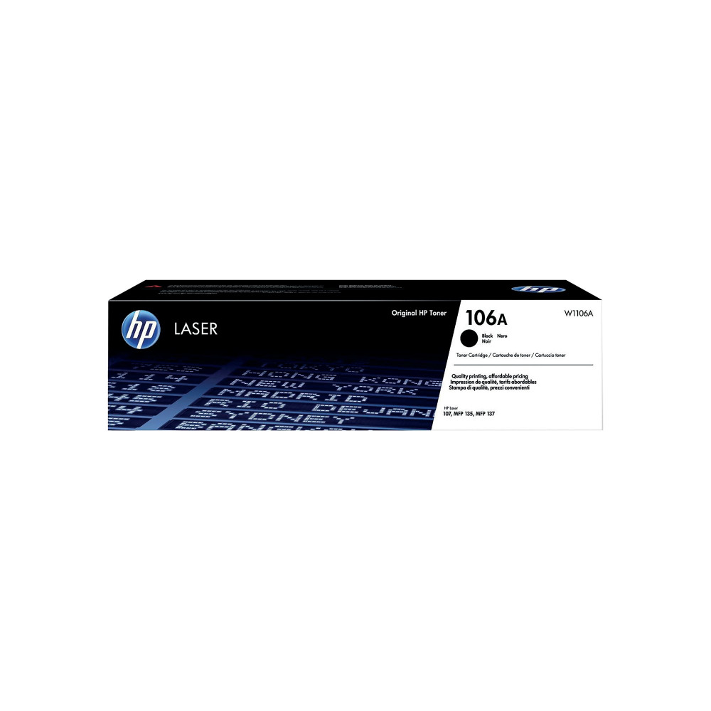 HP W1106A 106A BLACK TONER CARTRIDGE 1K